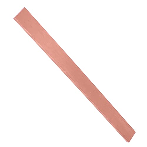Barra plana de cobre, 1/8 pulgadas de grosor x 1 pulgada de ancho x 12 pulgadas de largo barra plana de cobre, 3 mm x 25 mm x 300 mm