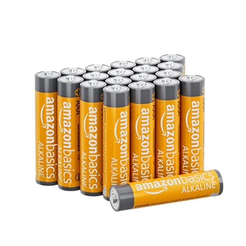 Amazon Basics - Pilas alcalinas AAA de 1,5 voltios, gama Performance, paquete de 20 (el aspecto puede variar)