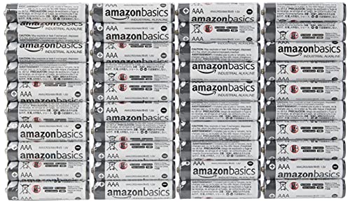 Amazon Basics - Pilas alcalinas AAA de uso industrial (40 unidades)
