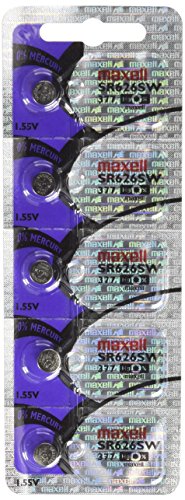 Maxell SR626SW, Pack de 5 pilas de botón